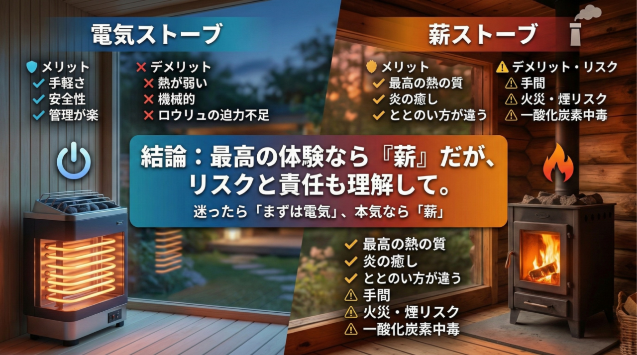 電気ストーブ vs 薪ストーブ どっちがいい?